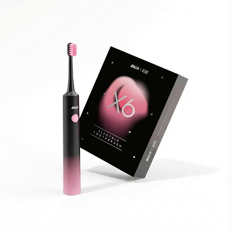 X6 Black & Pink Sonic Electric Toothbrush