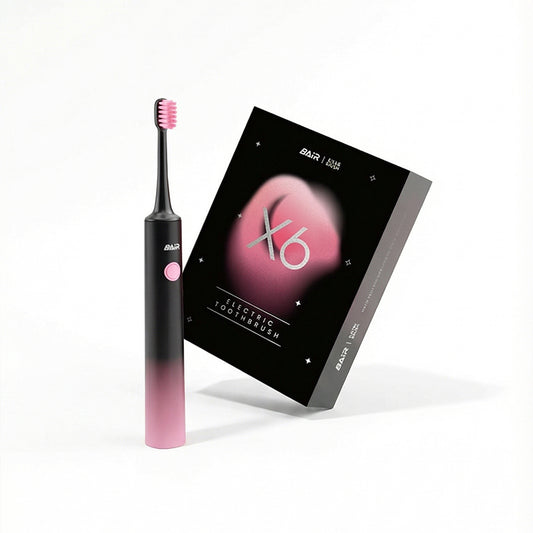 X6 Black & Pink Sonic Electric Toothbrush