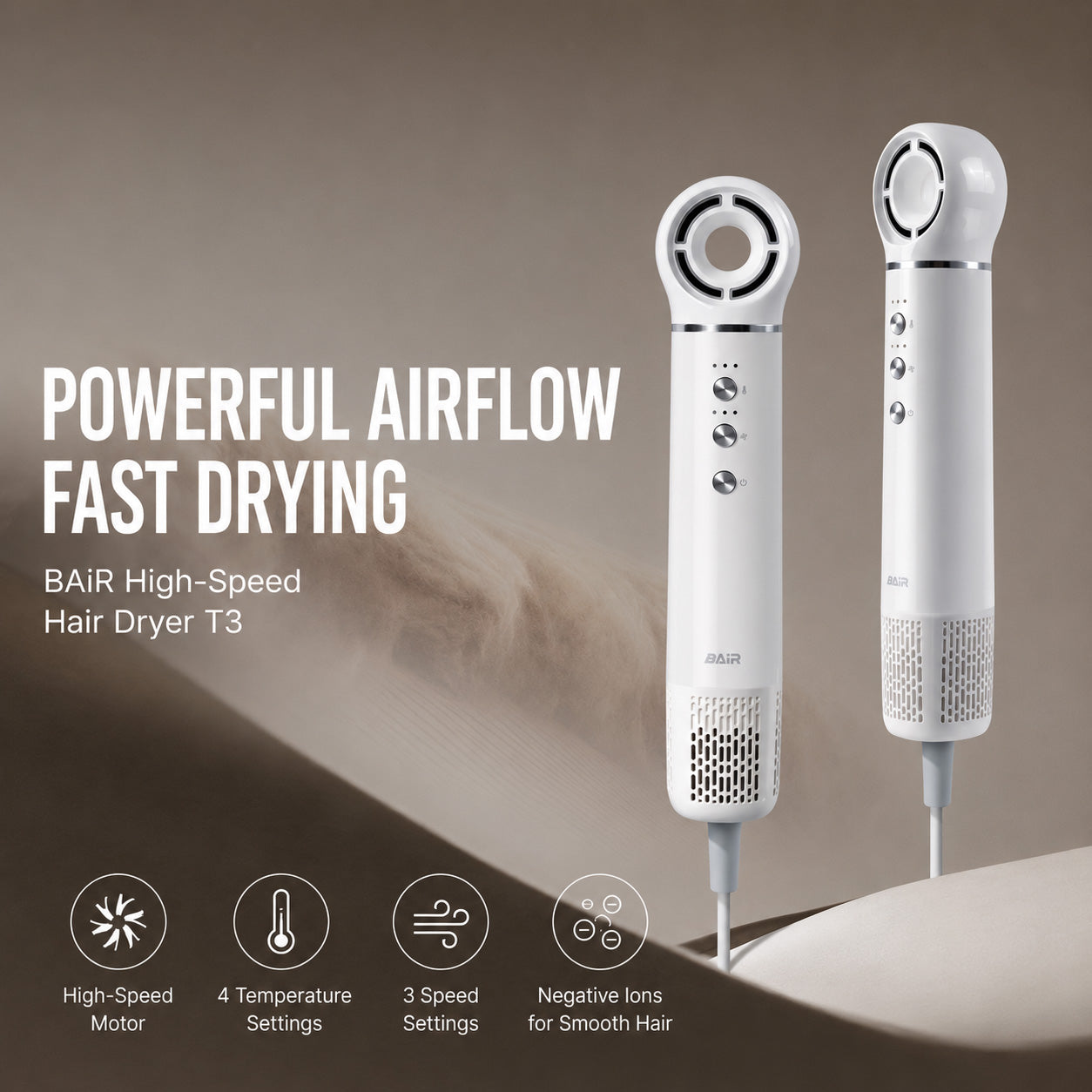 T3 High-Speed Ionic Hair Dryer