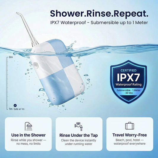 V6 Portable Water Flosser, rechargeable