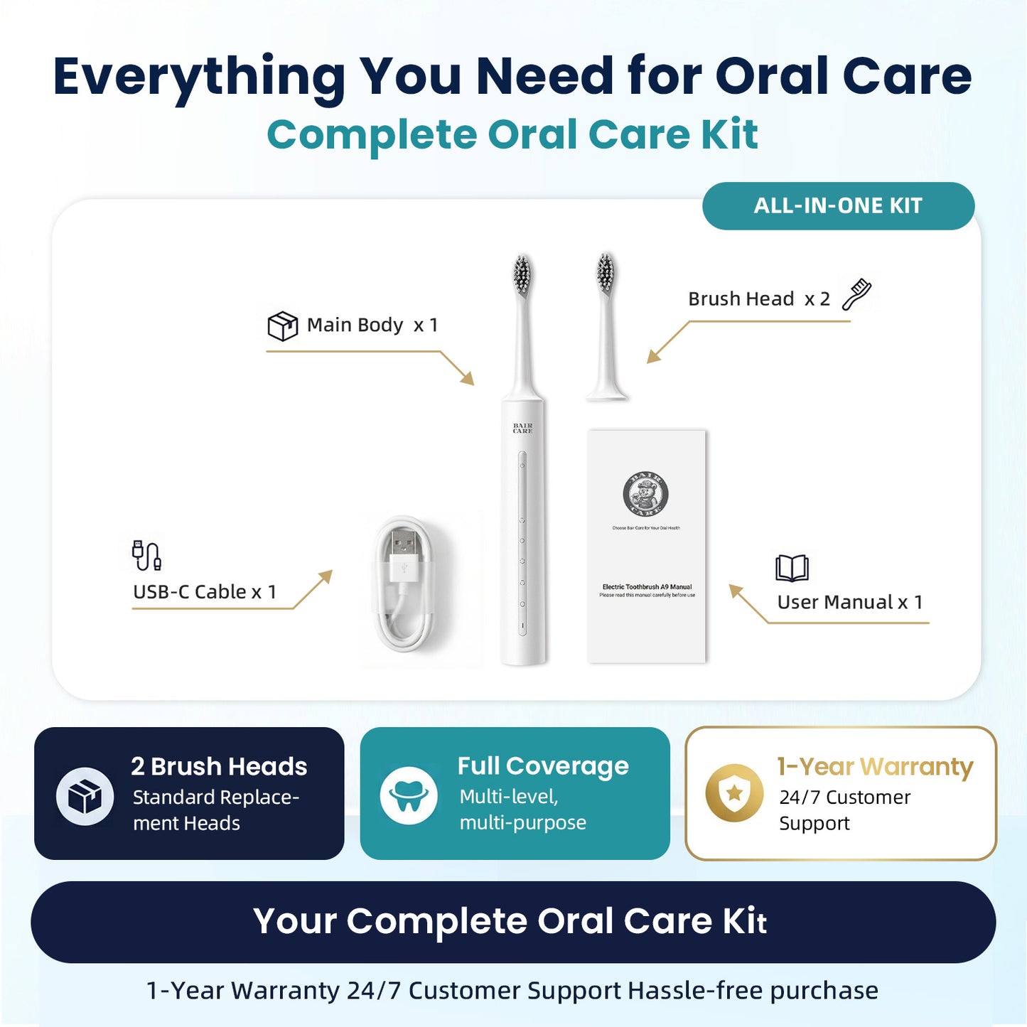 A9 Sonic Electric Toothbrush