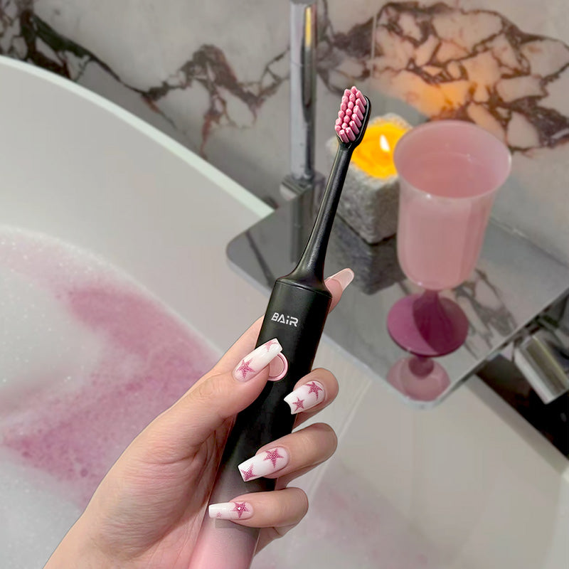 X6 Black & Pink Sonic Electric Toothbrush