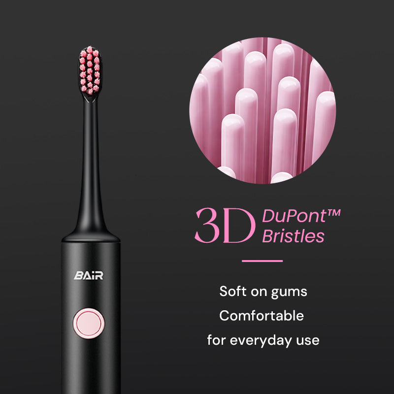 X6 Black & Pink Sonic Electric Toothbrush