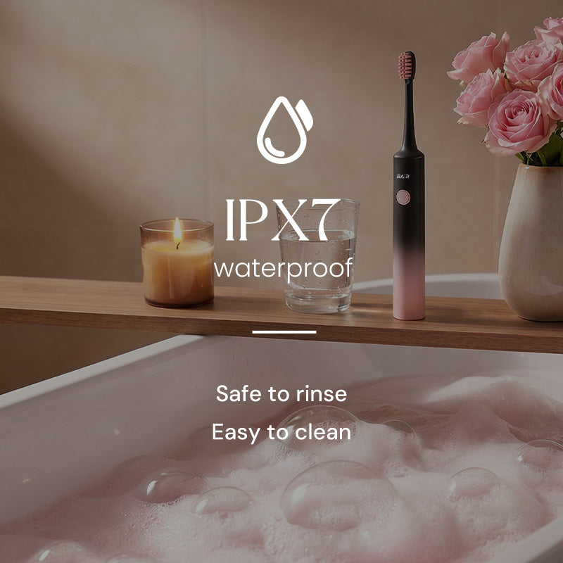 X6 Black & Pink Sonic Electric Toothbrush